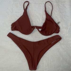 SHEIN brown bikini